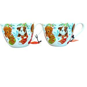 Portobello By Design 'Warm Wishes' oversized  XL Mug set of 2